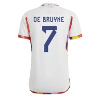 Fotbalové Dres Belgie Kevin De Bruyne #7 Venkovní MS 2022 Krátký Rukáv